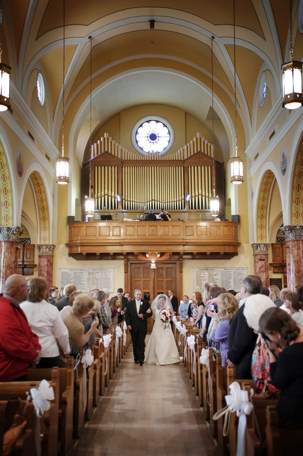 Bride Walking Down Aisle