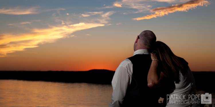 Sunset overlooking the Missouri River