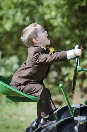 Boy on Tractor