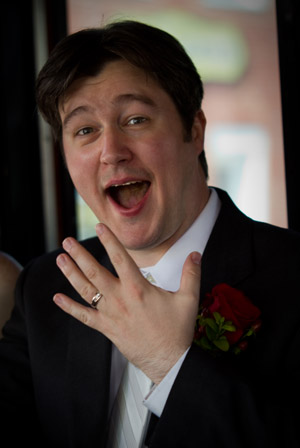 Groom with Ring on Finger