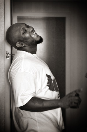 Guy laughing