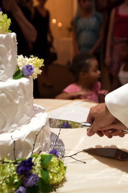 Cutting the cake