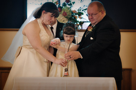 Sand Ceremony Facing guests
