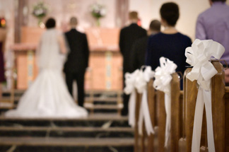 Wedding Couple at Altar BSL