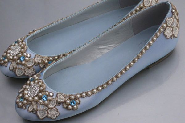 Blue Jewel Flats