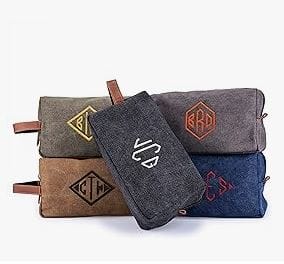 Toiletry Bag for Men with Initials