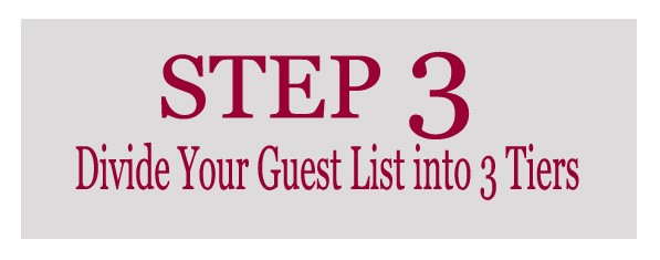 Step 3 in Creating Your Wedding Guest List by Bride St. Louis