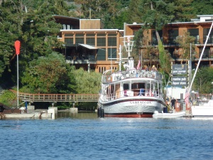 At the dock at Brentwood Bay