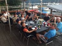 With the gang at Brentwood Bay (D. Hutchhausen photo)